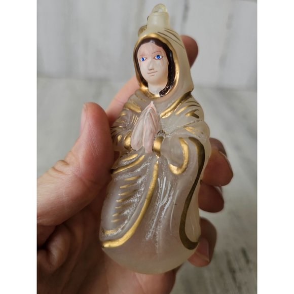 Dept 56 Glass Mary Nativity ornament praying religious Xmas tree - Picture 2 of 9